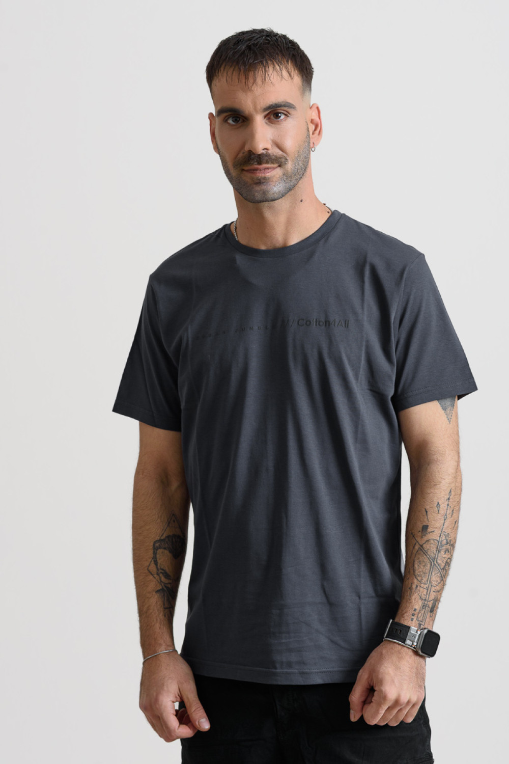 Men's T-Shirt Cotton4all 25-208 Anthracite