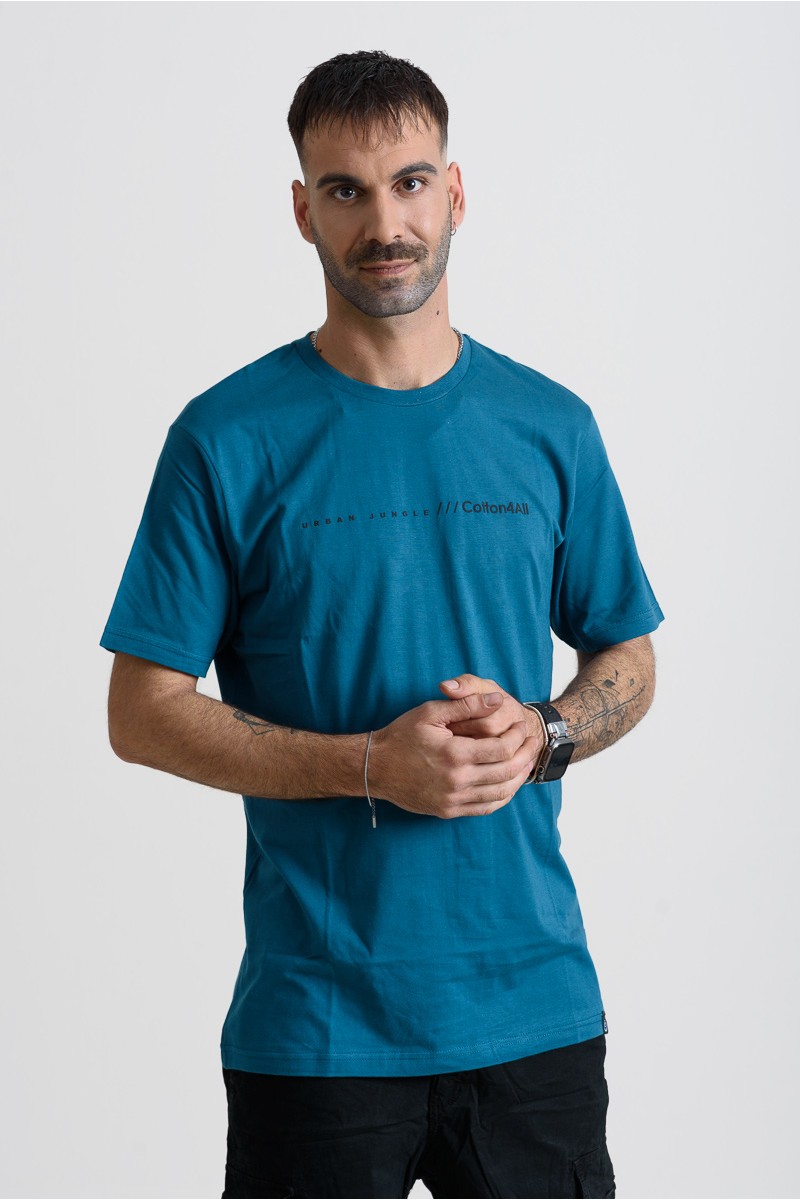 Herren T-Shirt Cotton4all 25-208 Petrol