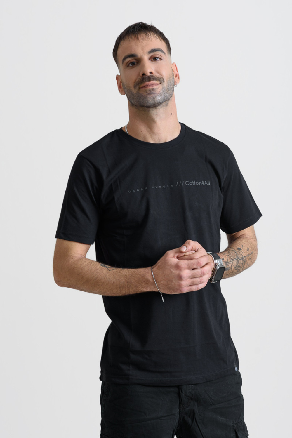 Men's T-Shirt Cotton4all 25-208 Black