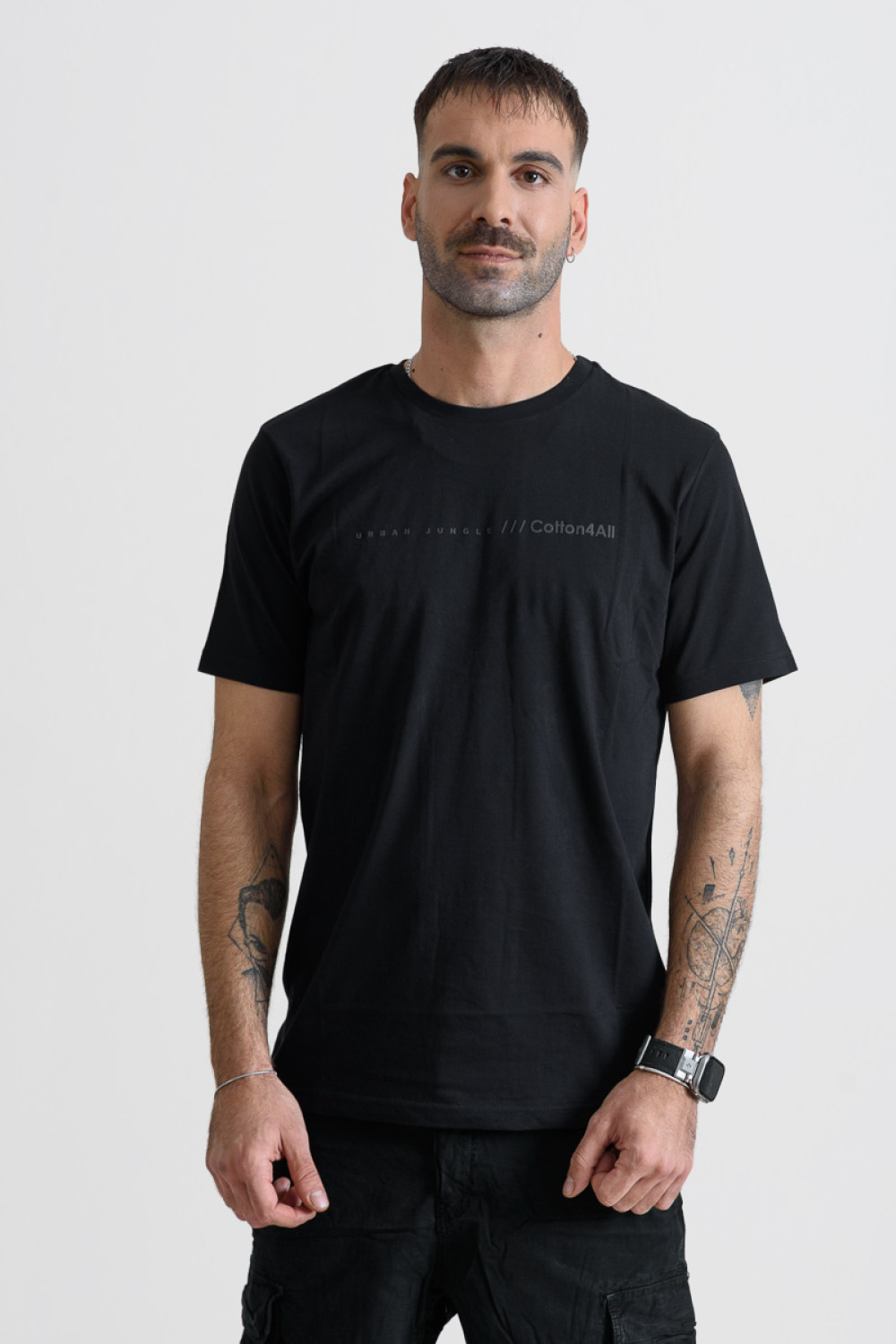 Men's T-Shirt Cotton4all 25-208 Black