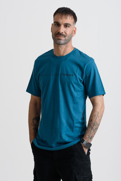 Men's T-Shirt Cotton4all 25-208 Petrol