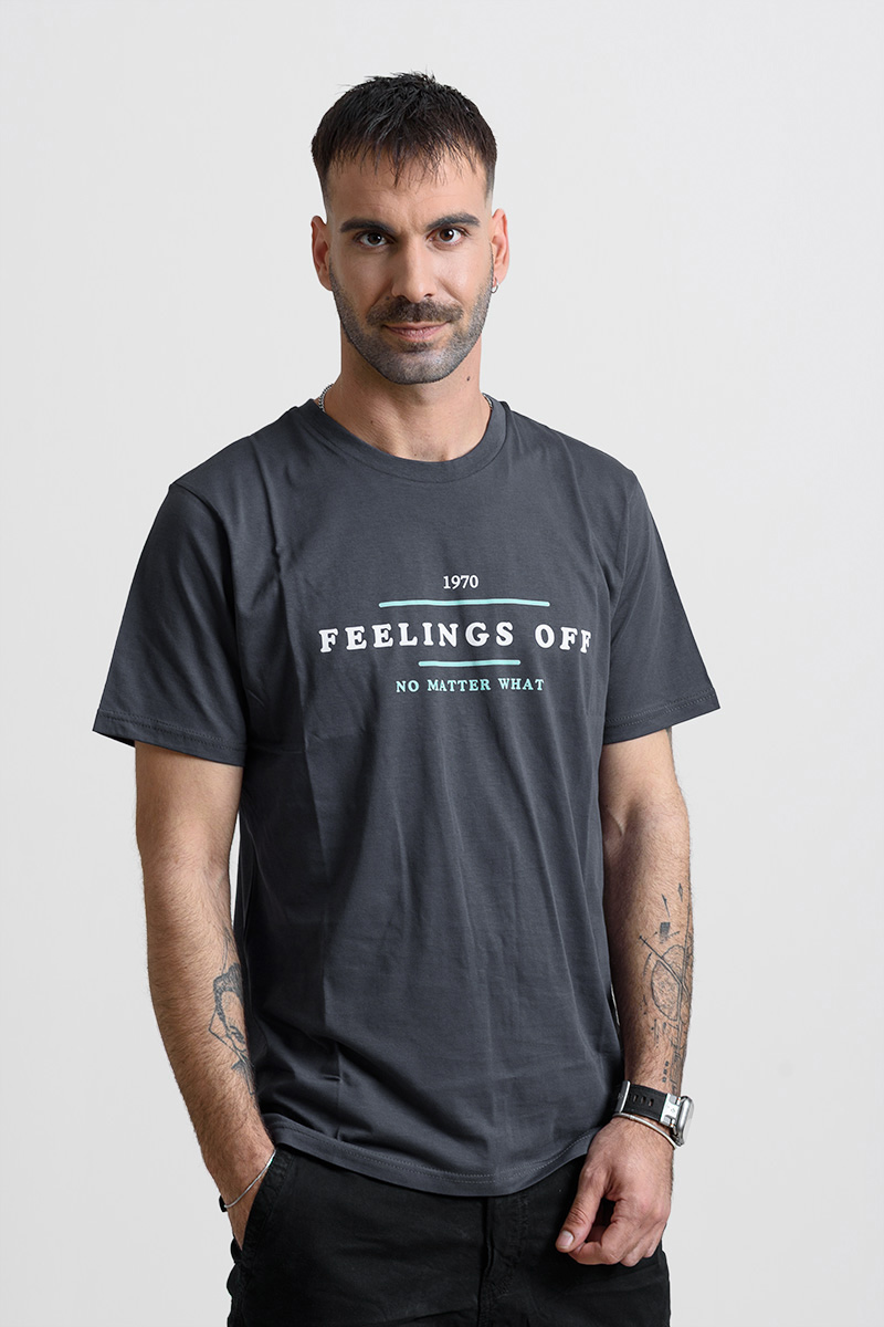 Men's T-Shirt Cotton4all 25-213 Anthracite