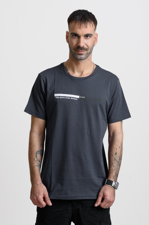 Men's T-Shirt Cotton4all 25-214 Anthracite