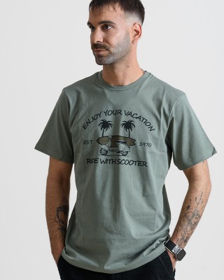 Herren T-Shirt Cotton4all 25-215 Khaki