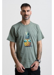 Herren T-Shirt Cotton4all 25-218 Khaki Herren T-Shirt Cotton4all 25-218 Khaki