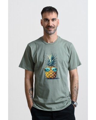 Herren T-Shirt Cotton4all 25-218 Khaki