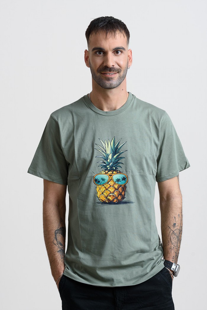 Men's T-Shirt Cotton4all 25-218 Khaki