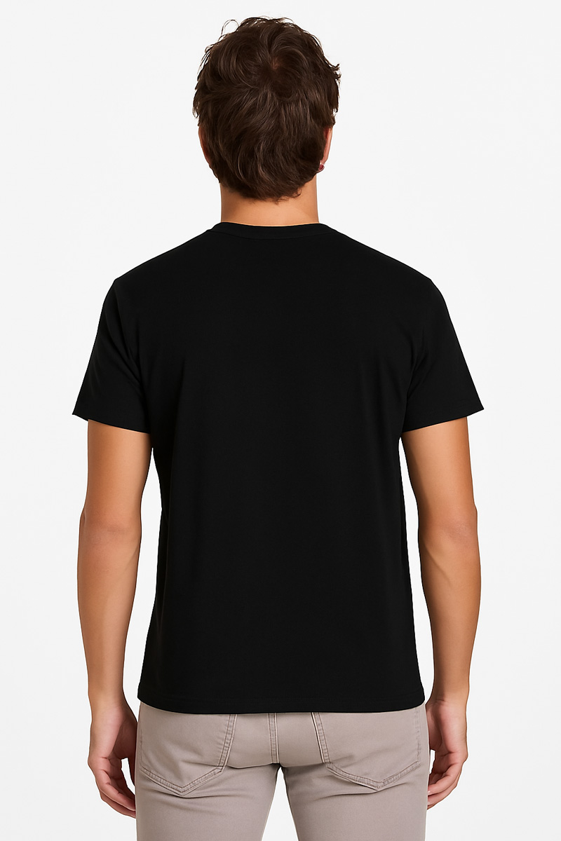 Ανδρικό T-Shirt Cotton4all 25-220 ΜΑΥΡΟ
