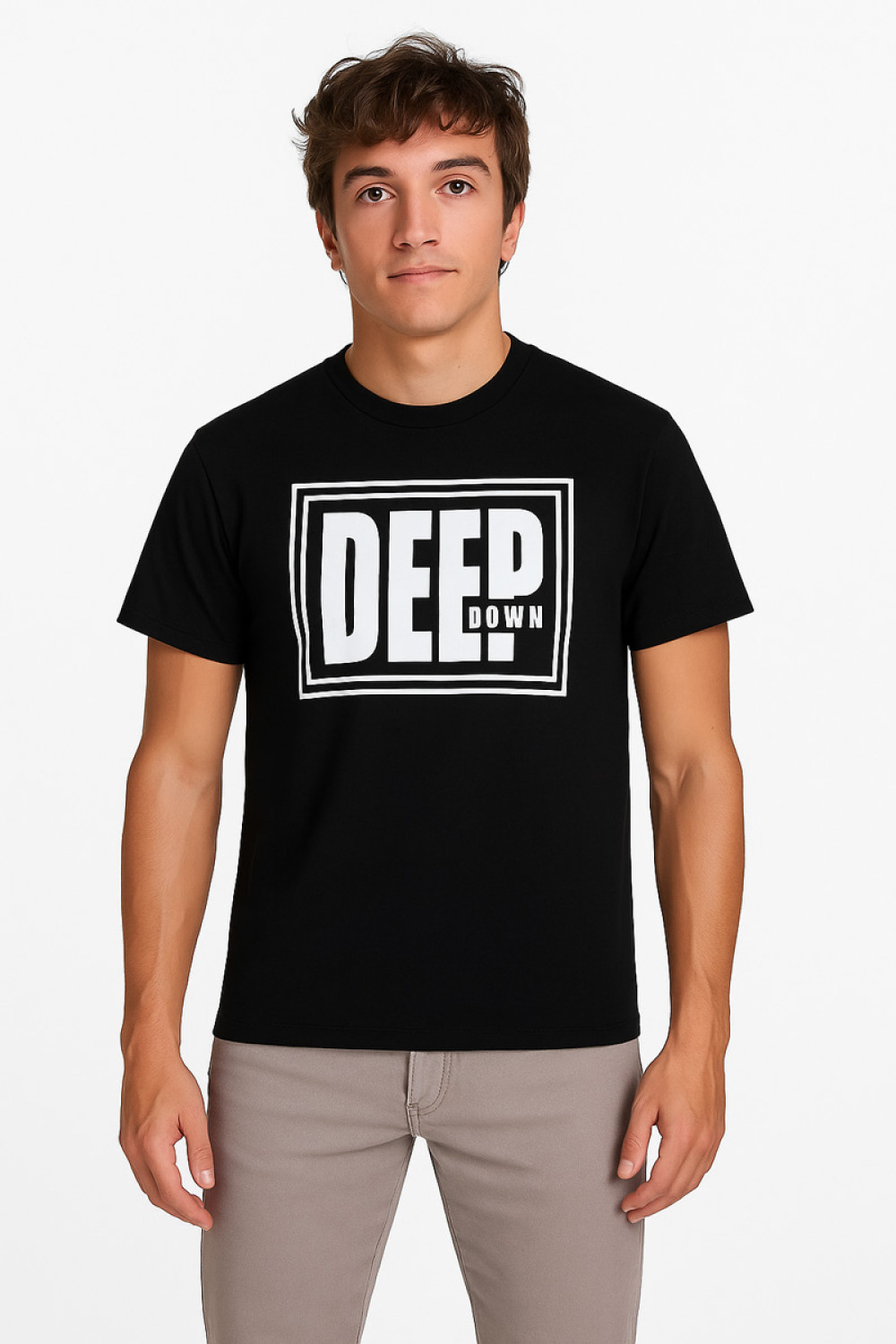 Men's T-Shirt Cotton4all 25-220 BLACK