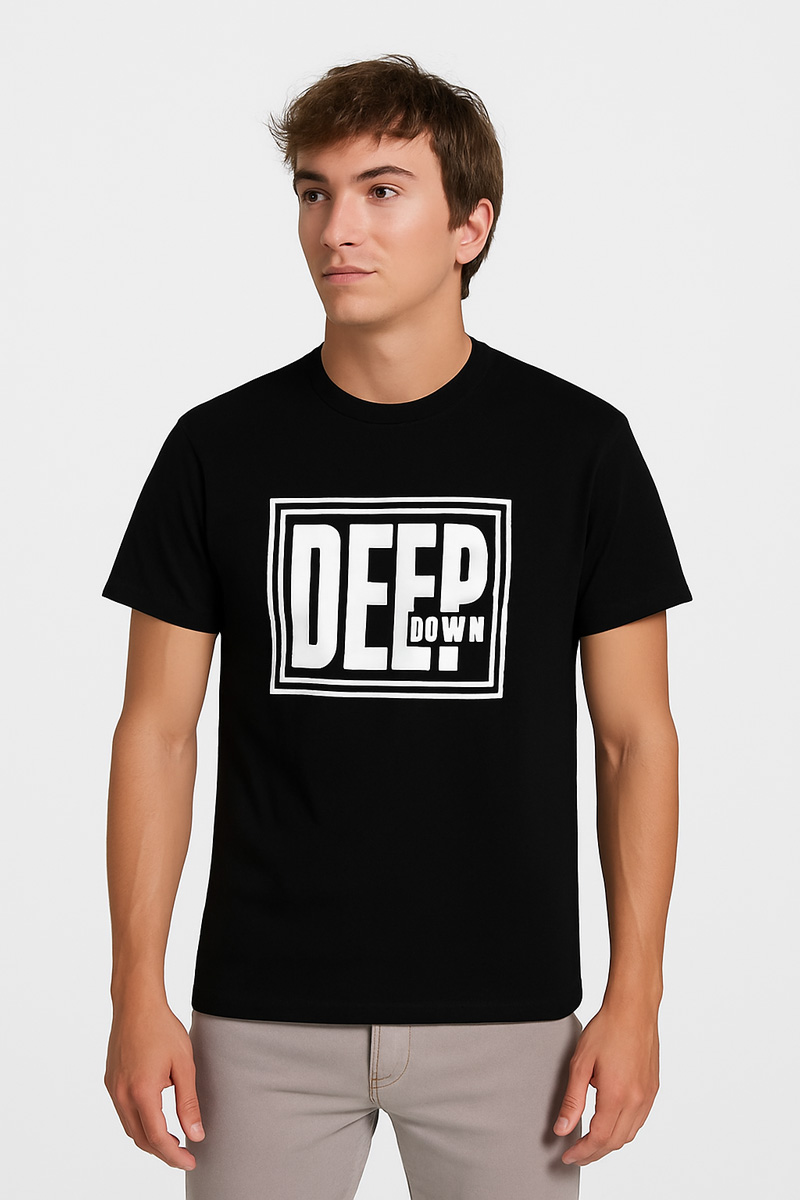 Ανδρικό T-Shirt Cotton4all 25-220 ΜΑΥΡΟ