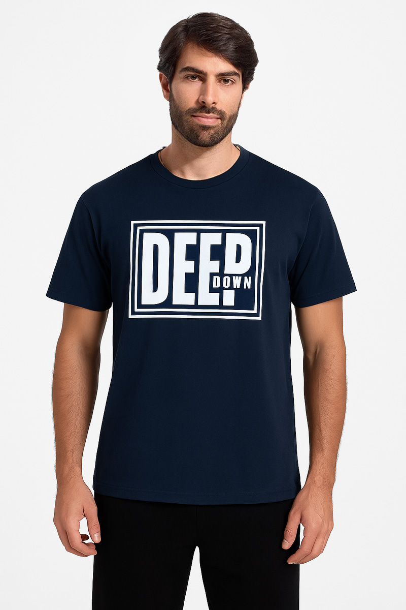Ανδρικό T-Shirt Cotton4all 25-220 NAVY