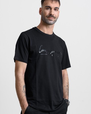 Herren T-Shirt Cotton4all 25-224 Schwarz