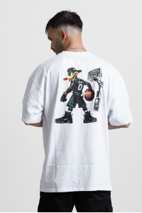 OVERSIZE Men's NBA T-Shirt 25-233 White