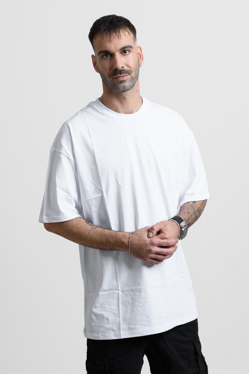 OVERSIZE Men's NBA T-Shirt 25-233 White