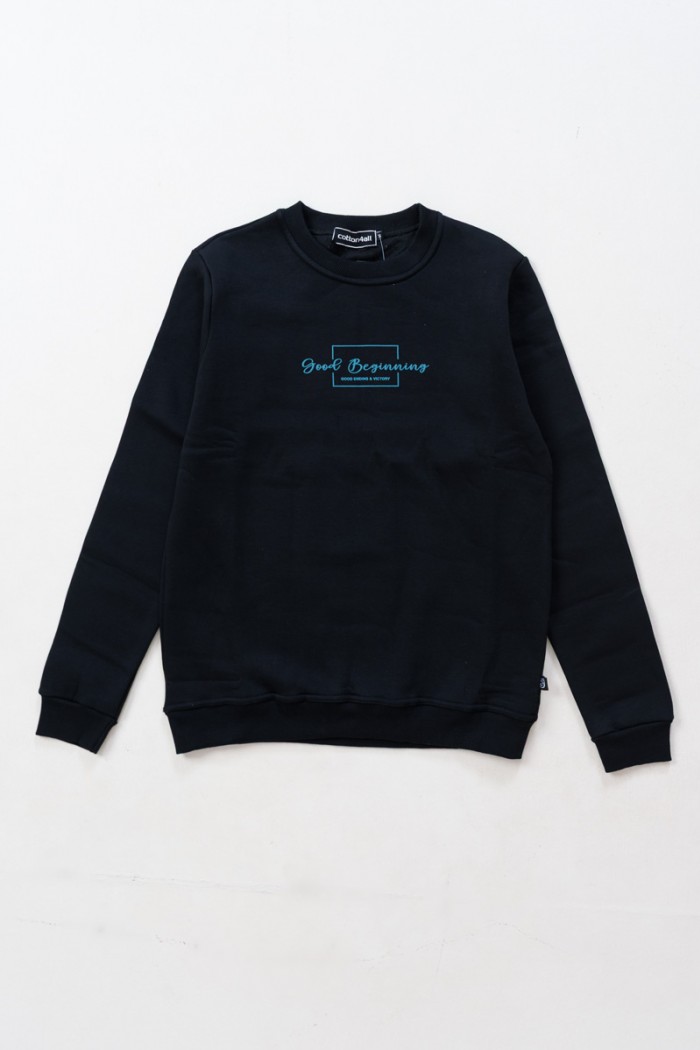 Sweatshirt COTTON4ALL GOOD BEGINNING 26-310 BLACK