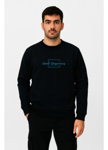 Sweatshirt COTTON4ALL GOOD BEGINNING 26-310 BLACK Sweatshirt COTTON4ALL GOOD BEGINNING 26-310 BLACK