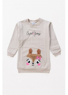 KINDER-TOP-KLEID TRAX 48749 BEIGE