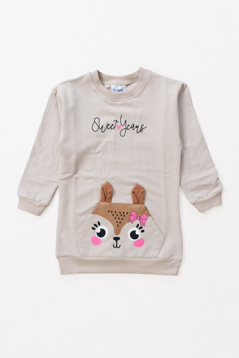 KINDER-TOP-KLEID TRAX 48749 BEIGE