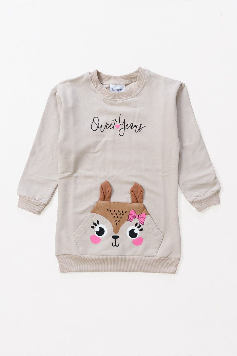 KINDER-TOP-KLEID TRAX 48749 BEIGE