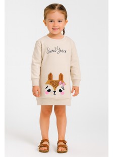 KINDER-TOP-KLEID TRAX 48749 BEIGE