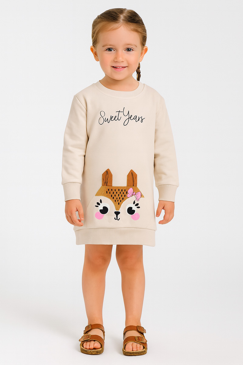 KINDER-TOP-KLEID TRAX 48749 BEIGE