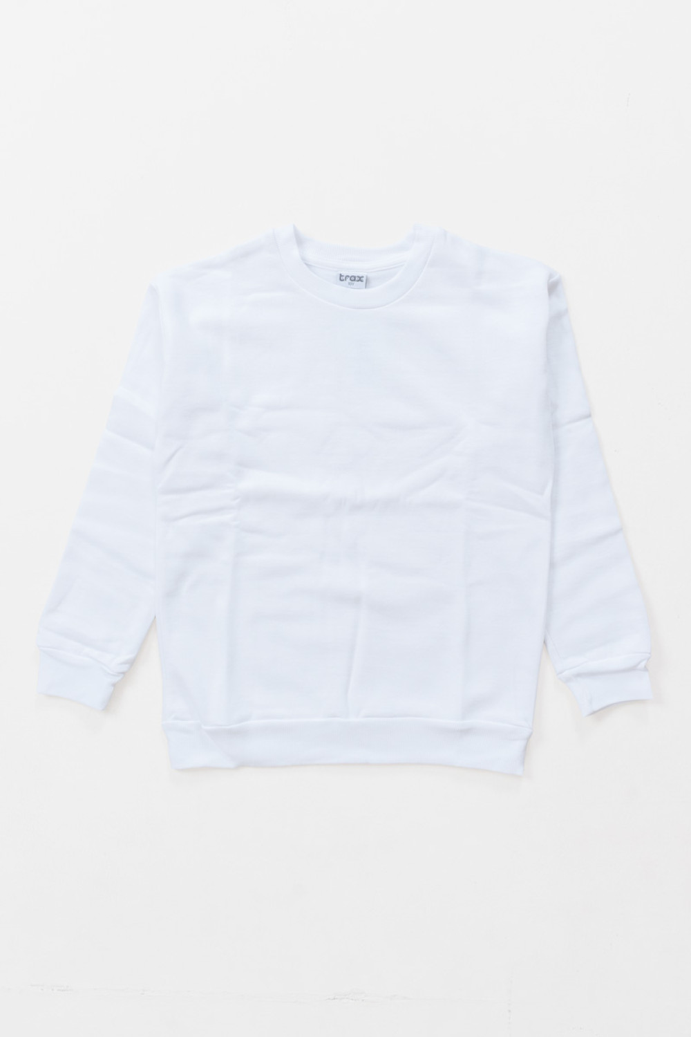 Sweatshirt with neckline TRAX 48867 WHITE