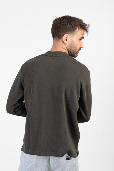 Sweatshirt with collar and pocket DOUBLE Offer