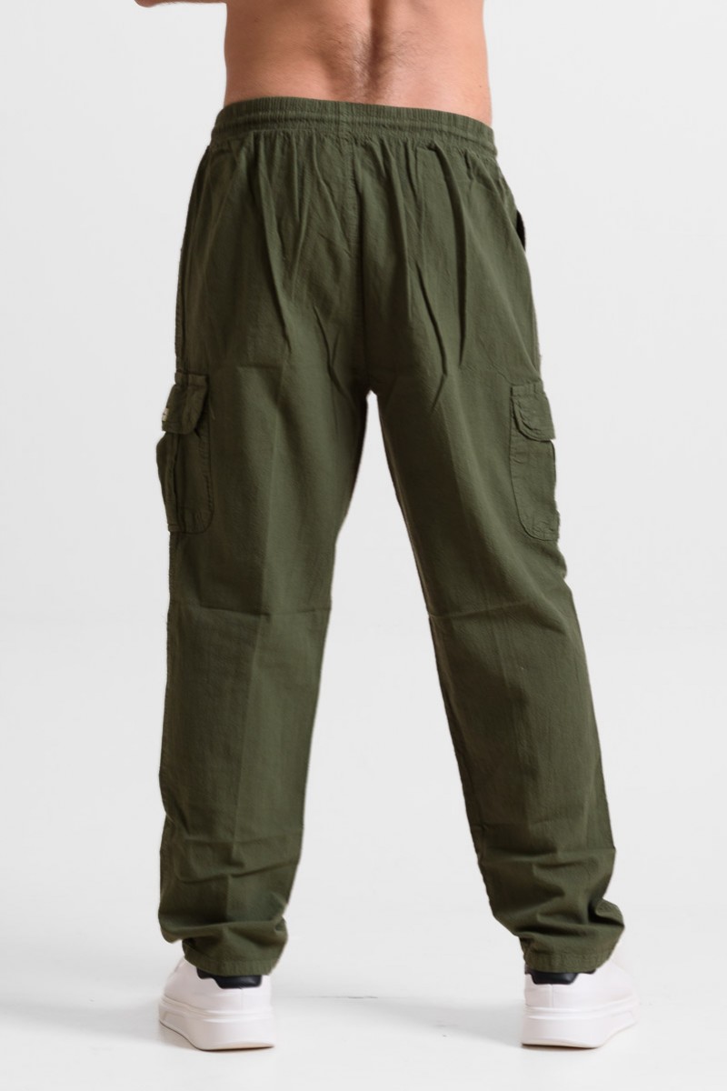 Men's Cargo pants CREPE SPORTS 100 KHAKI