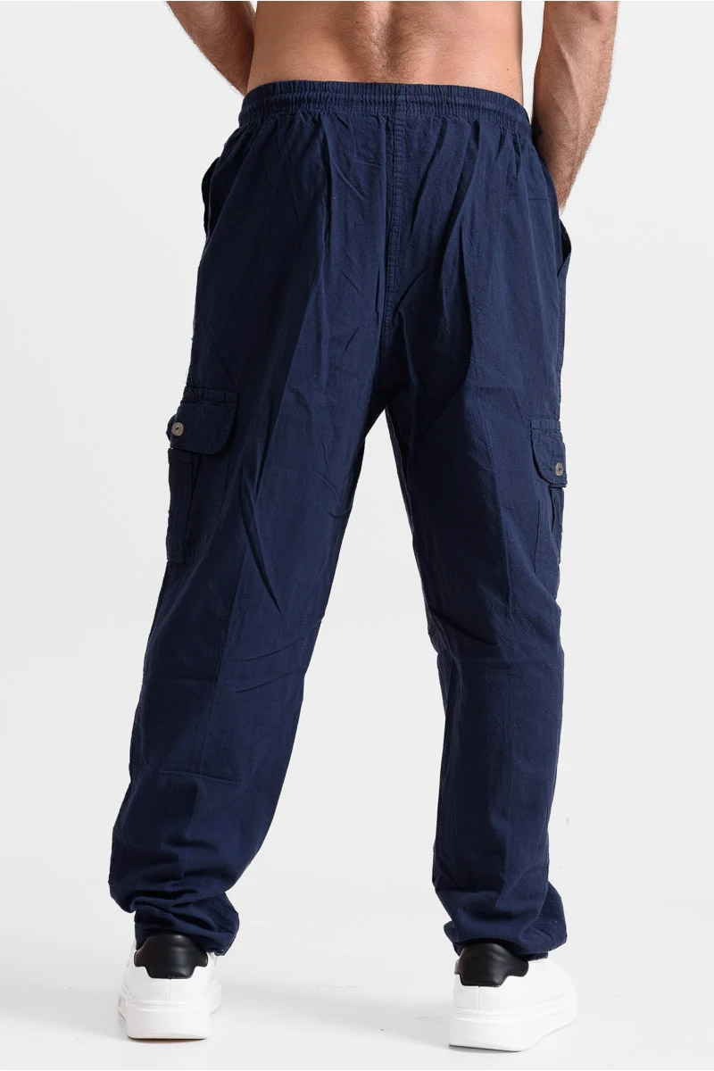 Men's Cargo pants CREPE SPORTS 100 BLUE DROPS