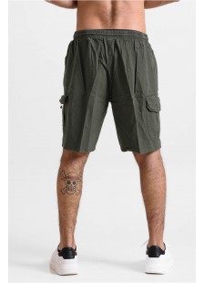 Men's cargo Bermuda shorts CREPE SPORTS HAKI NEW Men's cargo Bermuda shorts CREPE SPORTS HAKI NEW