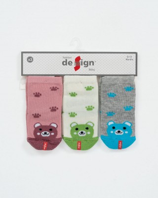 Baby girl socks DESIGN 3 Pack Combo 12