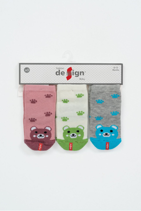 Baby Mädchen Socken DESIGN 3er Pack Combo 12