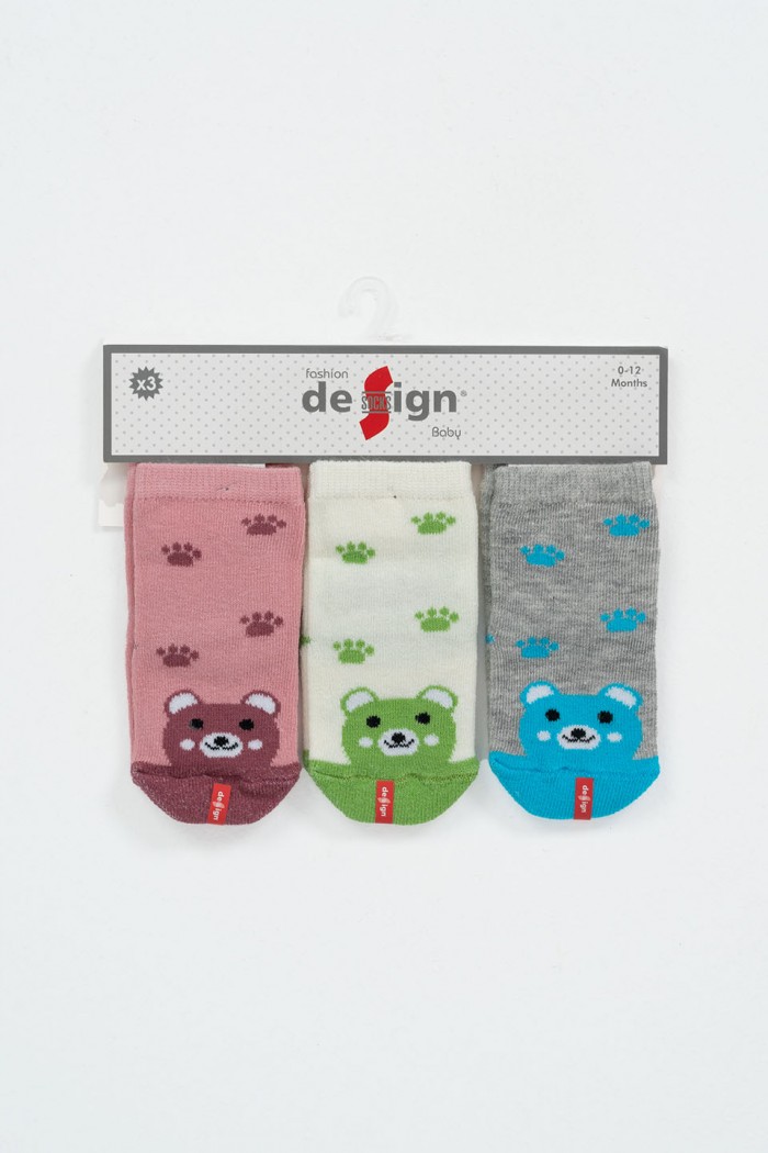 Baby girl socks DESIGN 3 Pack Combo 12