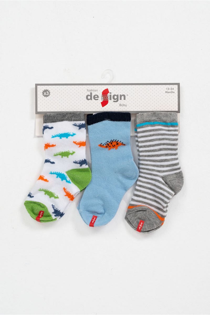 Baby Jungen Socken DESIGN 3er Pack Combo 11