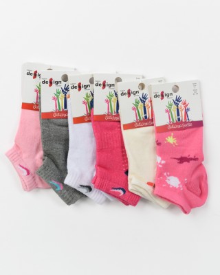 Kurze Socken Mädchen Design 6er Pack 5004486 8