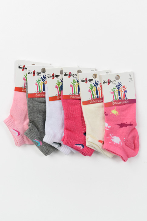 Short socks girl Design 6 Pack 5004486 8
