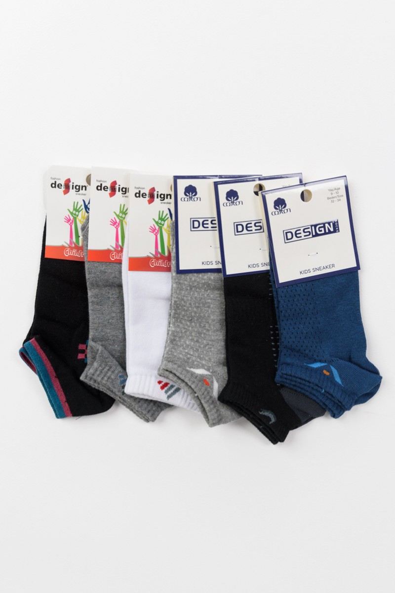 Random Selection Socks DESIGN for boy 6 Pack Combo 1