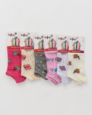 Kurze Socken Mädchen Design 6er Pack 5004486