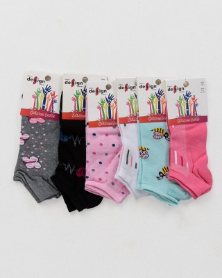Kurze Socken Mädchen Design 6er Pack 5004483