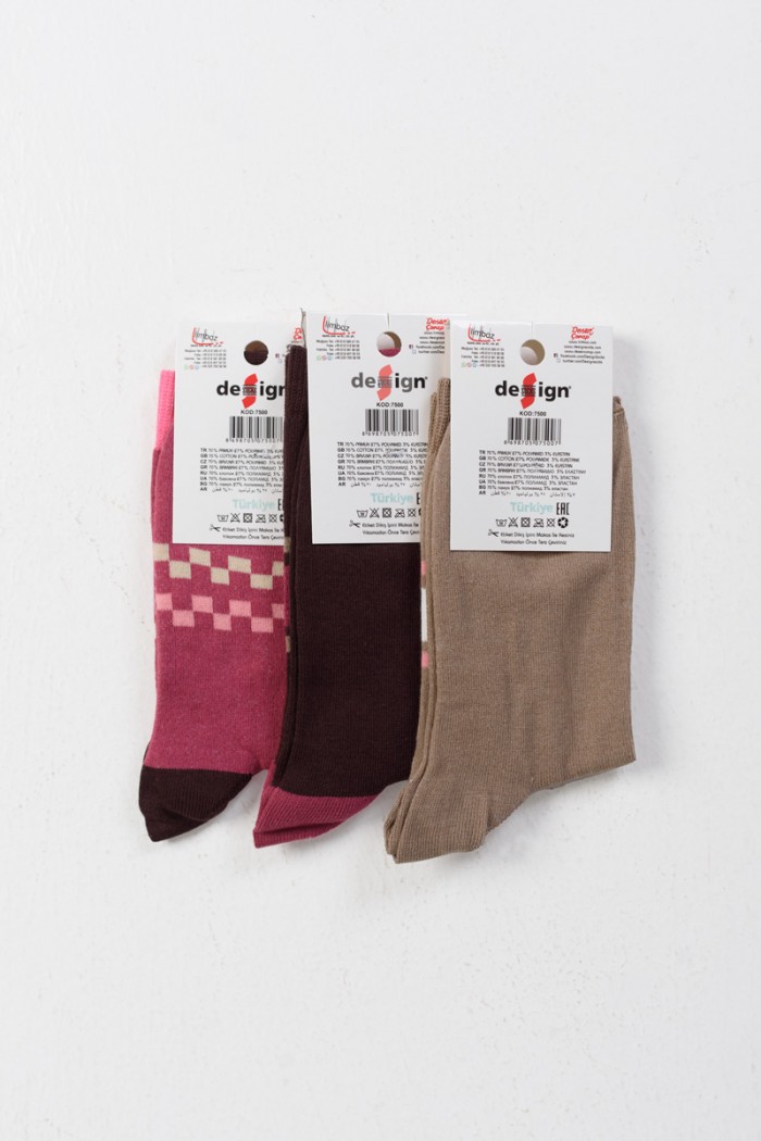 Women's socks DESIGN 3 PACK 7500945