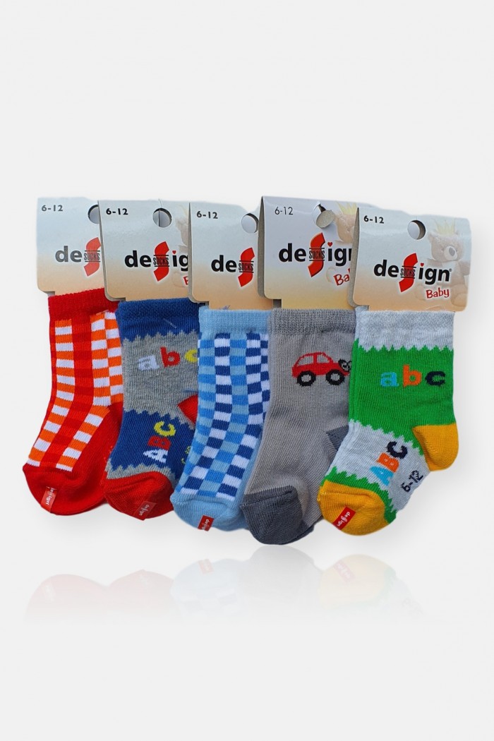 Baby boy socks DESIGN 5Pack Multicolor 1