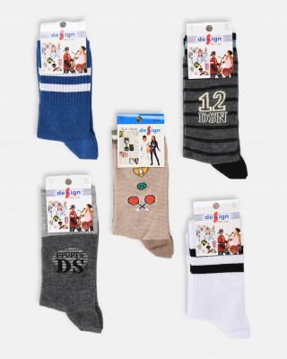 Children's socks for boys DESIGN 5 Pack Combo 4