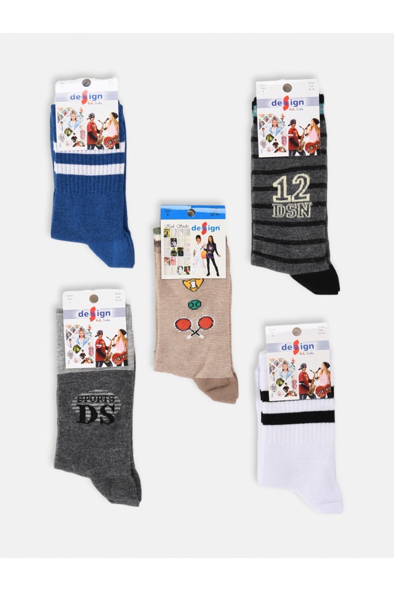 Kindersocken für Jungen DESIGN 5er Pack Combo 4 Kindersocken für Jungen DESIGN 5er Pack Combo 4