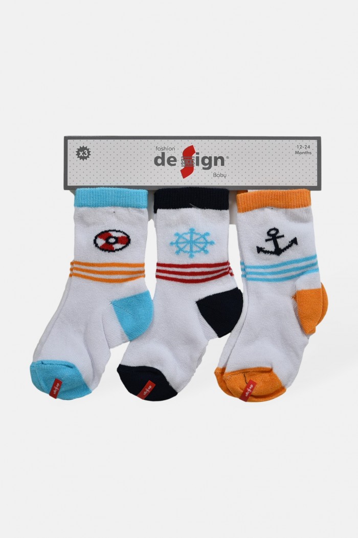 Baby boy socks DESIGN 3 Pack Combo 2