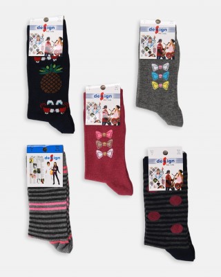 Kinder Socken für Mädchen (5 Stück) - Bunt