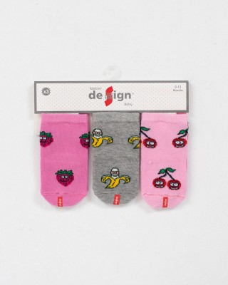 Baby girl socks DESIGN 3 Pack 3010