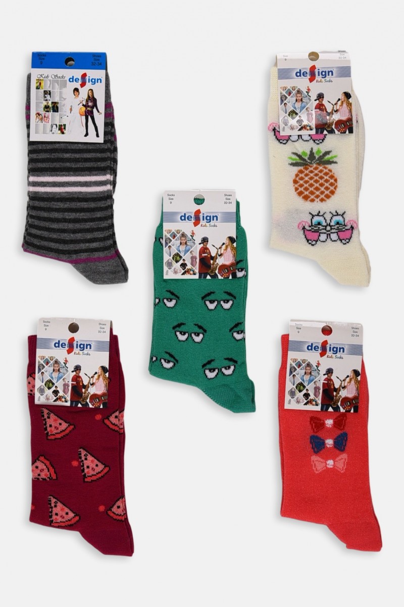 Kindersocken für Mädchen (5 Stück)