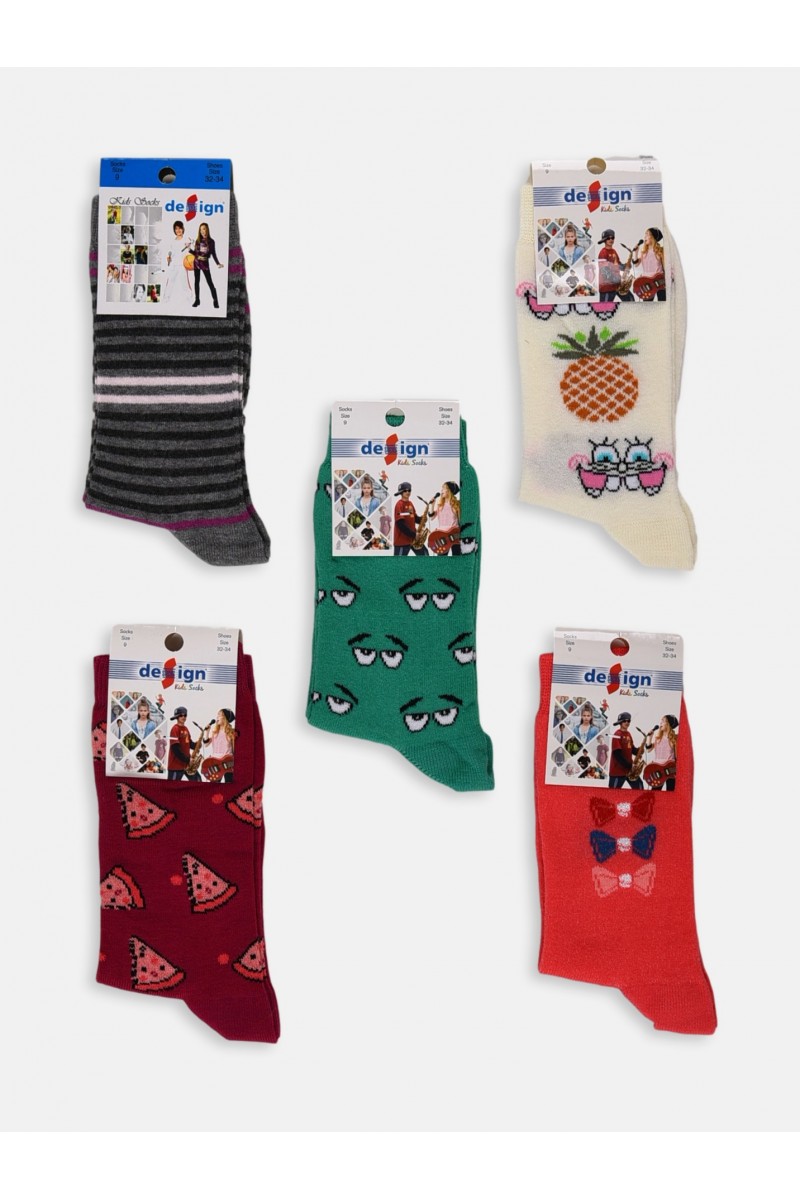 Kindersocken für Mädchen (5 Stück)