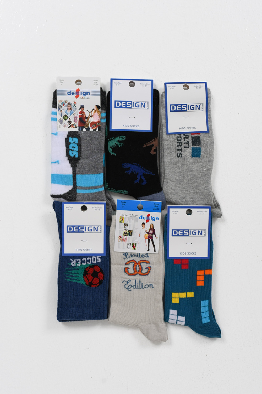 Children's socks for boys DESIGN 6 Pack 5509681