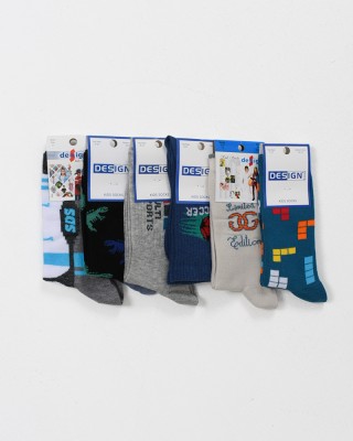 Children's socks for boys DESIGN 6 Pack 5509681
